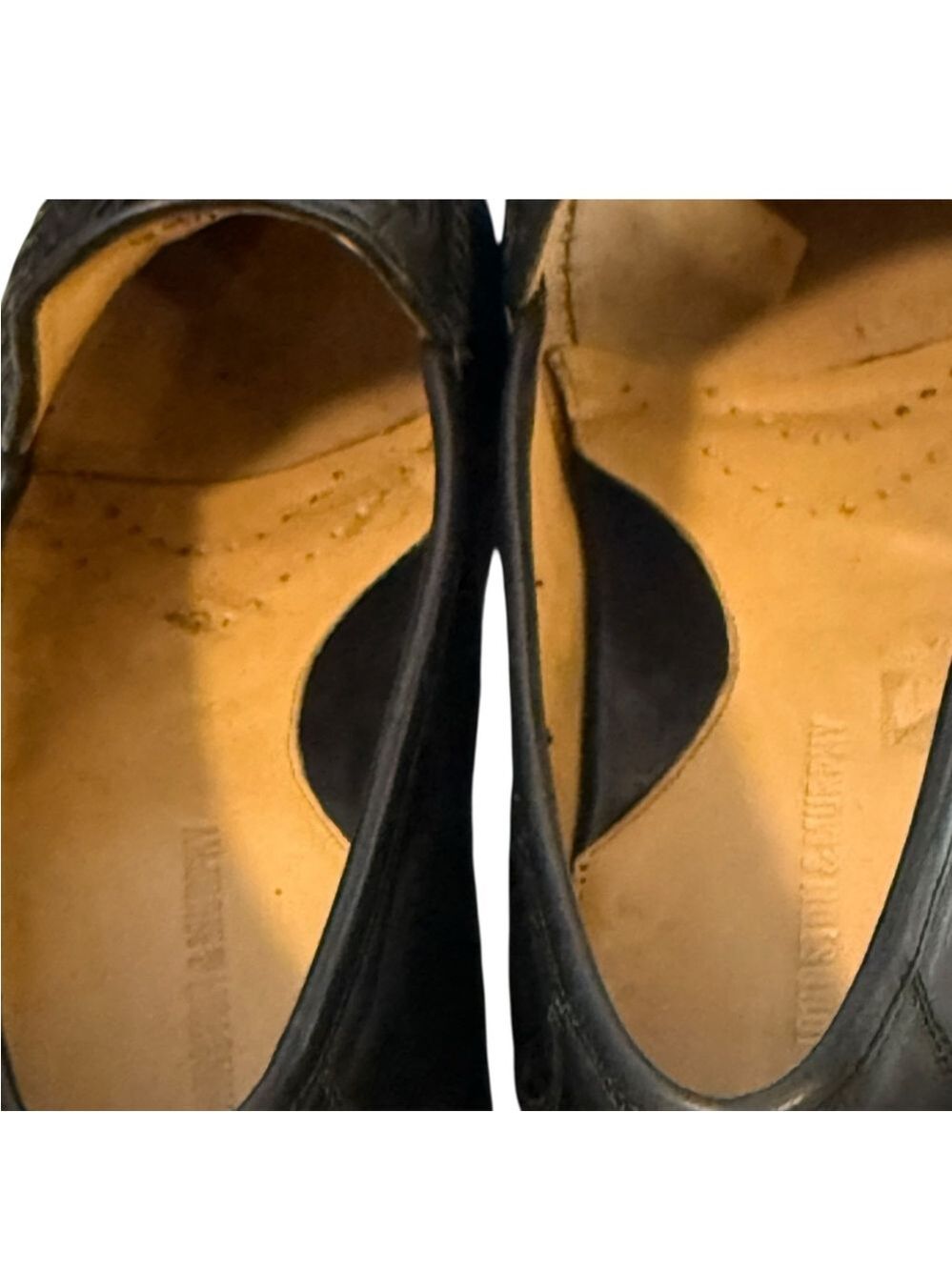 Johnston & Murphy Woven Leather Tassel Loafers Black Mens 10½ Medium - Picture 9 of 12